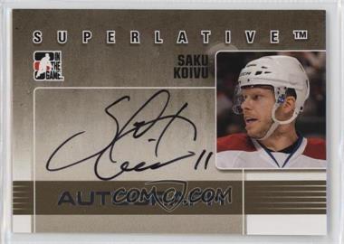 2009-10 In the Game Superlative Volume 2 - Autograph - Silver #A-SK - Saku Koivu /50