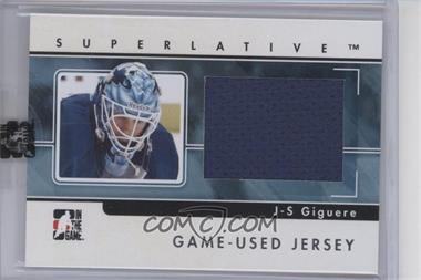 2009-10 In the Game Superlative Volume 2 - Game-Used Jersey - Silver #GUJ-04 - Jean-Sebastien Giguere /30 [Uncirculated]