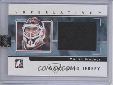 2009-10 In the Game Superlative Volume 2 - Game-Used Jersey - Silver #GUJ-42 - Martin Brodeur /30