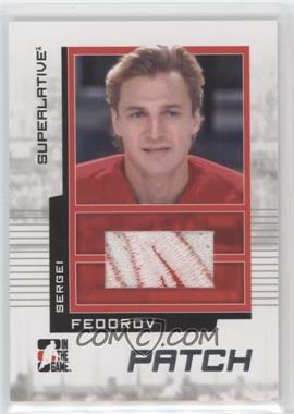 2009-10 In the Game Superlative Volume 2 - Patch - Silver #SP-30 - Sergei Fedorov /30