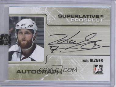 2009-10 In the Game Superlative Volume 2 - Prospect Autograph - Gold #PA-KA - Karl Alzner /10