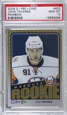 2009-10 O-Pee-Chee - [Base] - Foil Rainbow #800 - Marquee Rookies - John Tavares [PSA 10 GEM MT]