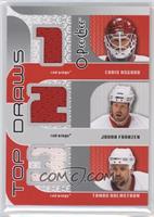 Chris Osgood, Johan Franzen, Tomas Holmstrom