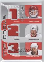 Chris Osgood, Johan Franzen, Tomas Holmstrom