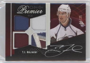 2009-10 O-Pee-Chee Premier - [Base] - Gold Spectrum #68 - Autographed Quad Rookie Memorabilia - T.J. Galiardi /35