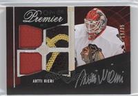 Autographed Quad Rookie Memorabilia - Antti Niemi #/35