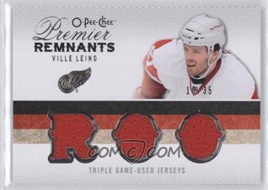 2009-10 O-Pee-Chee Premier - Premier Remnants Triple #PRT-VI - Ville Leino /35