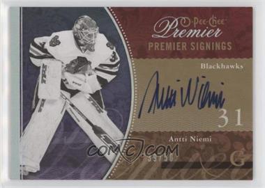2009-10 O-Pee-Chee Premier - Premier Signings #PS-AN - Antti Niemi /50