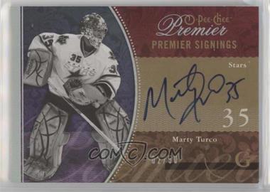 2009-10 O-Pee-Chee Premier - Premier Signings #PS-MT - Marty Turco /50