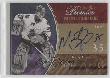 2009-10 O-Pee-Chee Premier - Premier Signings #PS-MT - Marty Turco /50