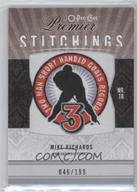 2009-10 O-Pee-Chee Premier - Stitchings #PS-MR - Mike Richards /199