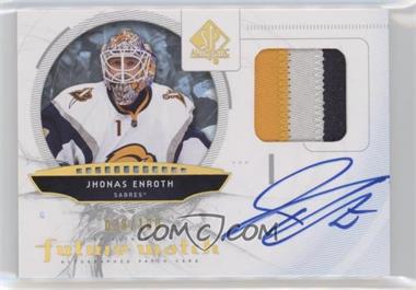 2009-10 SP Authentic - [Base] - Patches #233 - Autographed Future Watch - Jhonas Enroth /100 [EX to NM]