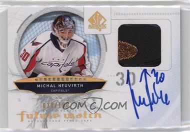 2009-10 SP Authentic - [Base] - Patches #236 - Autographed Future Watch - Michal Neuvirth /100