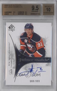 2009-10 SP Authentic - [Base] #201 - Autographed Future Watch - John Tavares /999 [BGS 9.5 GEM MINT]