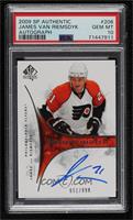 Autographed Future Watch - James van Riemsdyk [PSA 10 GEM MT] #/…