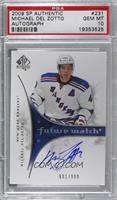 Autographed Future Watch - Michael Del Zotto [PSA 10 GEM MT] #/9…