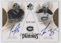 Carey Price, Scott Gomez #/100