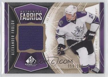 2009-10 SP Game Used Edition - Authentic Fabrics - Gold #AF-AF - Alexander Frolov /100