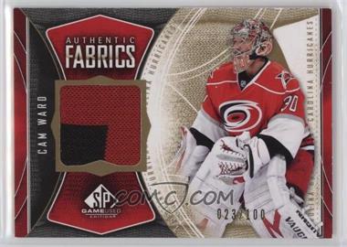 2009-10 SP Game Used Edition - Authentic Fabrics - Gold #AF-CW - Cam Ward /100