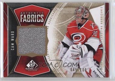 2009-10 SP Game Used Edition - Authentic Fabrics - Gold #AF-CW - Cam Ward /100