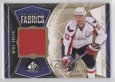 2009-10 SP Game Used Edition - Authentic Fabrics - Gold #AF-GR - Mike Green /100