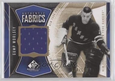 2009-10 SP Game Used Edition - Authentic Fabrics - Gold #AF-GW - Gump Worsley /100