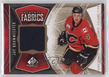 2009-10 SP Game Used Edition - Authentic Fabrics - Gold #AF-JB - Jay Bouwmeester /100