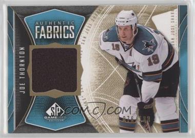 2009-10 SP Game Used Edition - Authentic Fabrics - Gold #AF-JT - Joe Thornton /100