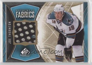 2009-10 SP Game Used Edition - Authentic Fabrics - Gold #AF-JT - Joe Thornton /100
