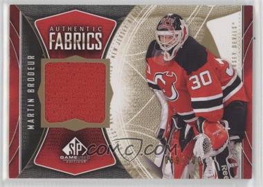 2009-10 SP Game Used Edition - Authentic Fabrics - Gold #AF-MB - Martin Brodeur /100