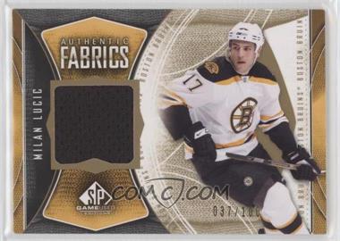 2009-10 SP Game Used Edition - Authentic Fabrics - Gold #AF-ML - Milan Lucic /100