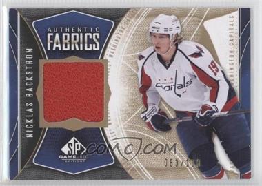 2009-10 SP Game Used Edition - Authentic Fabrics - Gold #AF-NB - Nicklas Backstrom /100