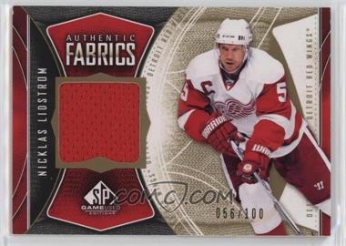2009-10 SP Game Used Edition - Authentic Fabrics - Gold #AF-NL - Nicklas Lidstrom /100