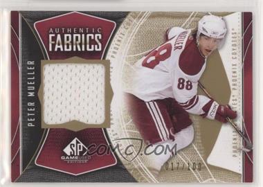 2009-10 SP Game Used Edition - Authentic Fabrics - Gold #AF-PM - Peter Mueller /100