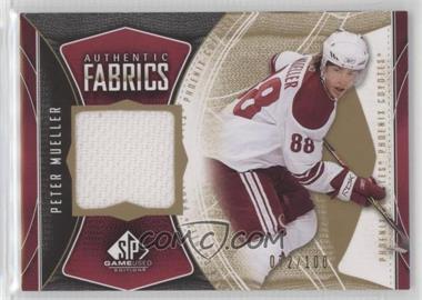 2009-10 SP Game Used Edition - Authentic Fabrics - Gold #AF-PM - Peter Mueller /100