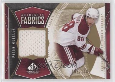 2009-10 SP Game Used Edition - Authentic Fabrics - Gold #AF-PM - Peter Mueller /100