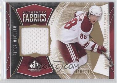 2009-10 SP Game Used Edition - Authentic Fabrics - Gold #AF-PM - Peter Mueller /100