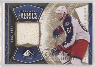 2009-10 SP Game Used Edition - Authentic Fabrics - Gold #AF-RN - Rick Nash /100 [EX to NM]