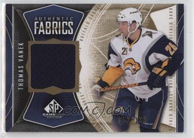 2009-10 SP Game Used Edition - Authentic Fabrics - Gold #AF-TV - Thomas Vanek /100