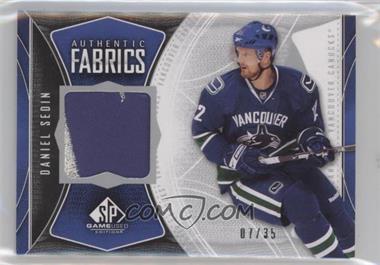 2009-10 SP Game Used Edition - Authentic Fabrics - Patches #AF-DS - Daniel Sedin /35