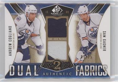 2009-10 SP Game Used Edition - Authentic Fabrics Dual - Gold #AF2-AG - Andrew Cogliano, Sam Gagner /25