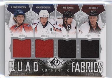 2009-10 SP Game Used Edition - Authentic Fabrics Quad #AF4-ROCB - Alexander Ovechkin, Nicklas Backstrom, Mike Richards, Jeff Carter /10