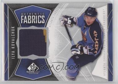 2009-10 SP Game Used Edition - Authentic Fabrics #AF-IK - Ilya Kovalchuk