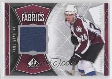2009-10 SP Game Used Edition - Authentic Fabrics #AF-PA - Paul Stastny
