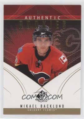 2009-10 SP Game Used Edition - [Base] - Gold #129 - Authentic Rookies - Mikael Backlund /50