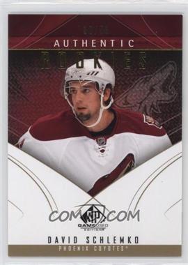 2009-10 SP Game Used Edition - [Base] - Gold #171 - Authentic Rookies - David Schlemko /50