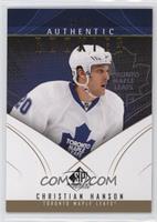 Authentic Rookies - Christian Hanson #/50