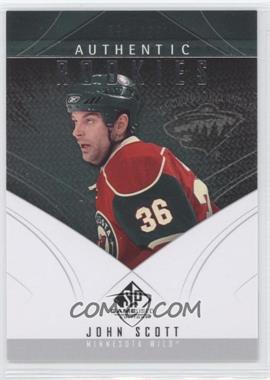 2009-10 SP Game Used Edition - [Base] #146 - Authentic Rookies - John Scott /699