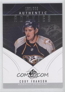 2009-10 SP Game Used Edition - [Base] #174 - Authentic Rookies - Cody Franson /699