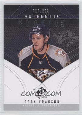2009-10 SP Game Used Edition - [Base] #174 - Authentic Rookies - Cody Franson /699